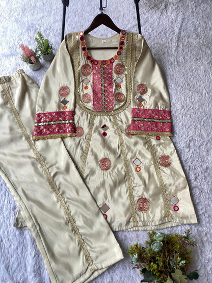 Sanvi Radiance Mirror & Sequin Embroidered Co-Ord Set