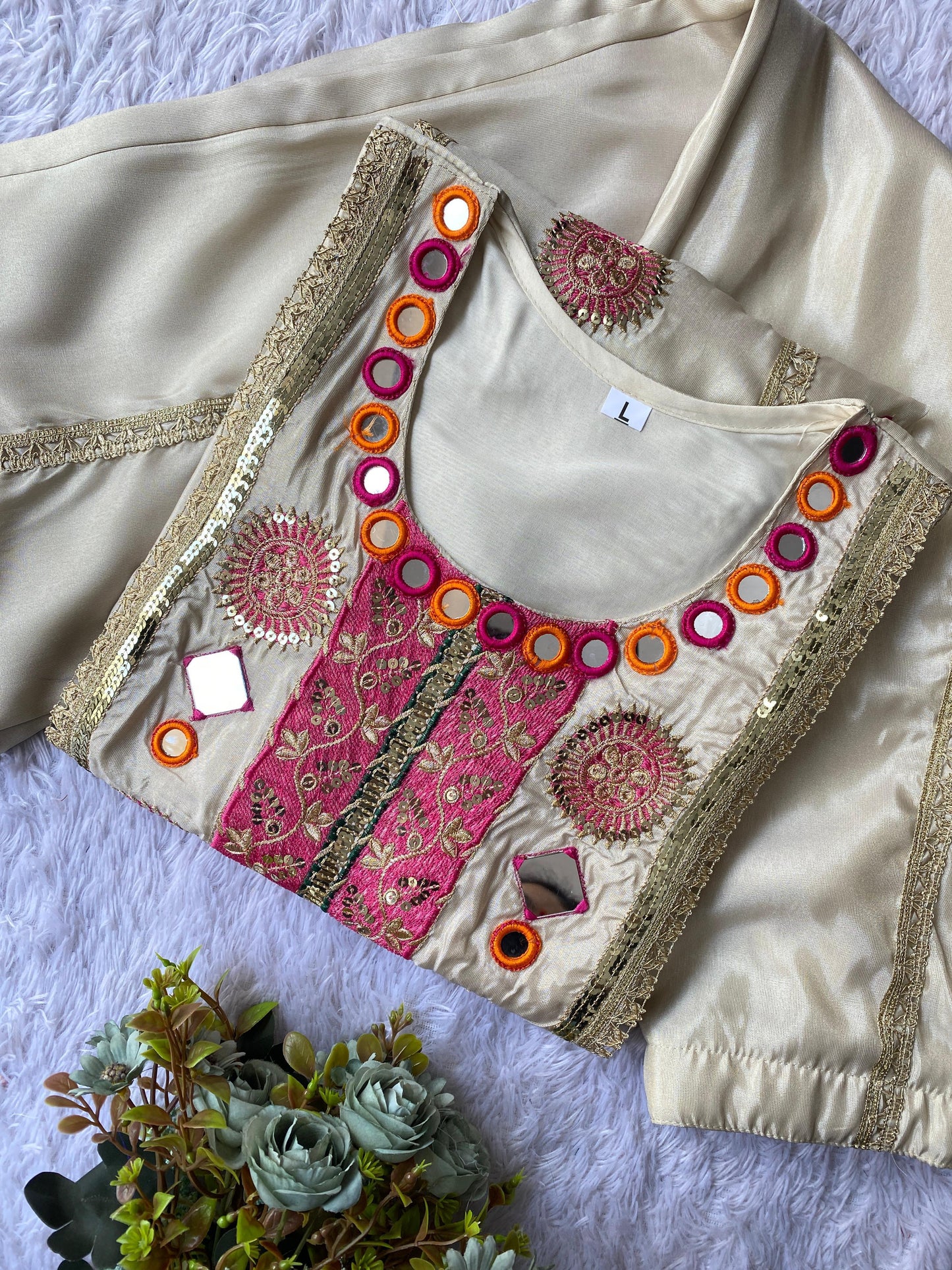 Sanvi Radiance Mirror & Sequin Embroidered Co-Ord Set