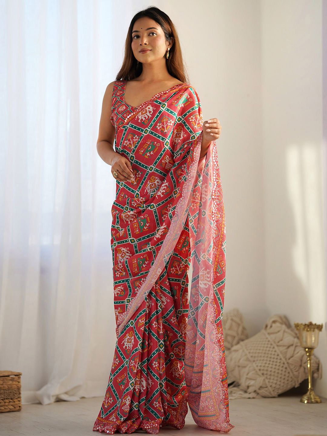 Vasudha Printed Georgette Saree