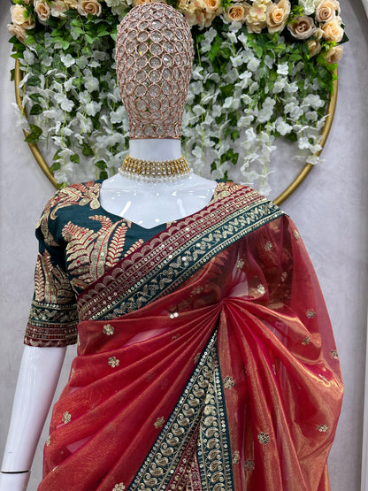 Rajeshwari Designer Net Saree