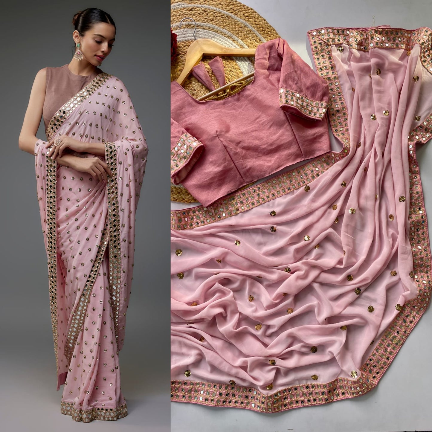 Vasundhara Aari Work Swarna Silk Saree