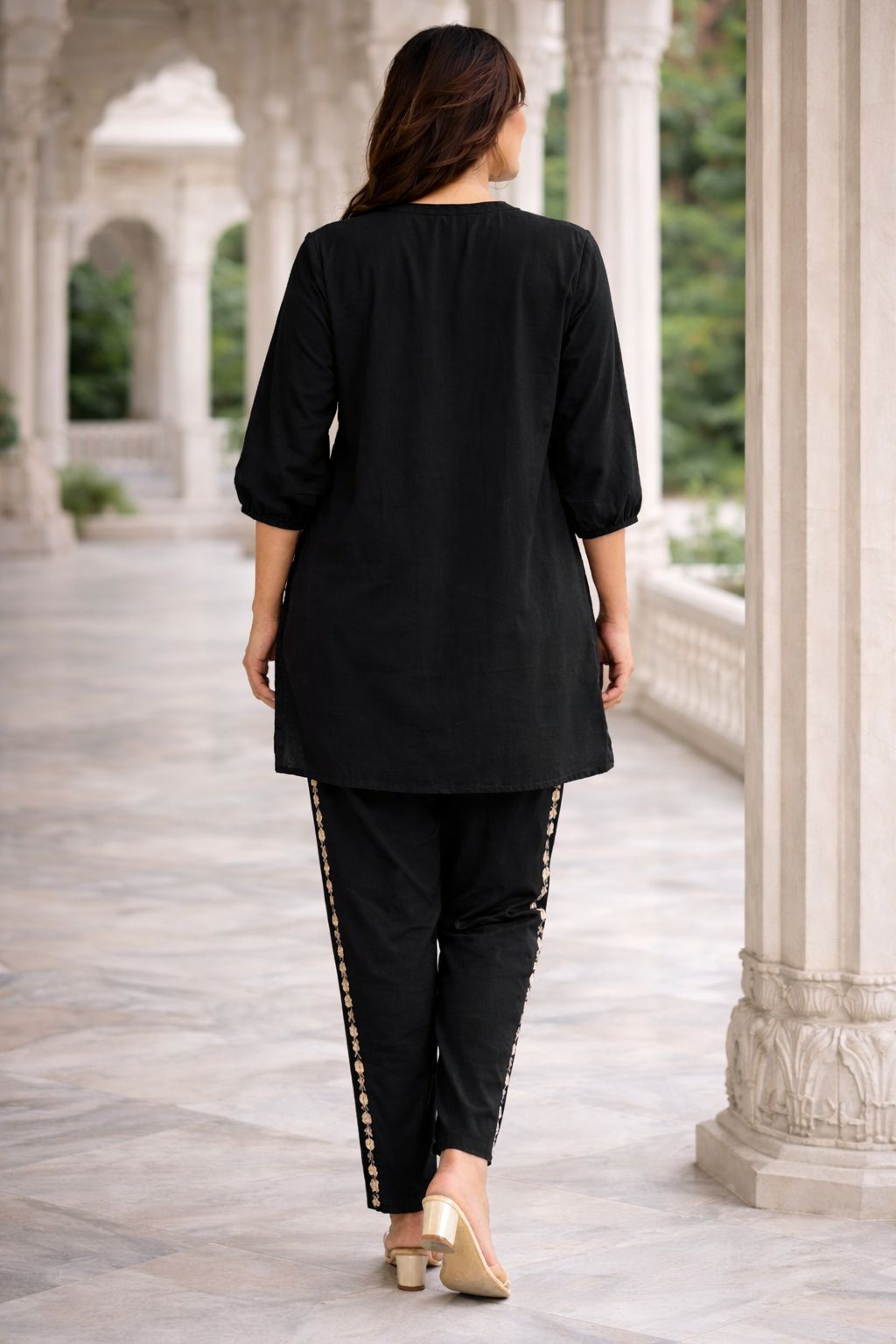 Royal Embroidered Cotton Co-ord Set