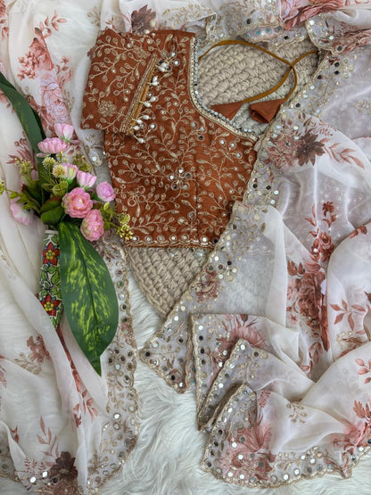 Vanya Bloom Mirror Georgette Saree