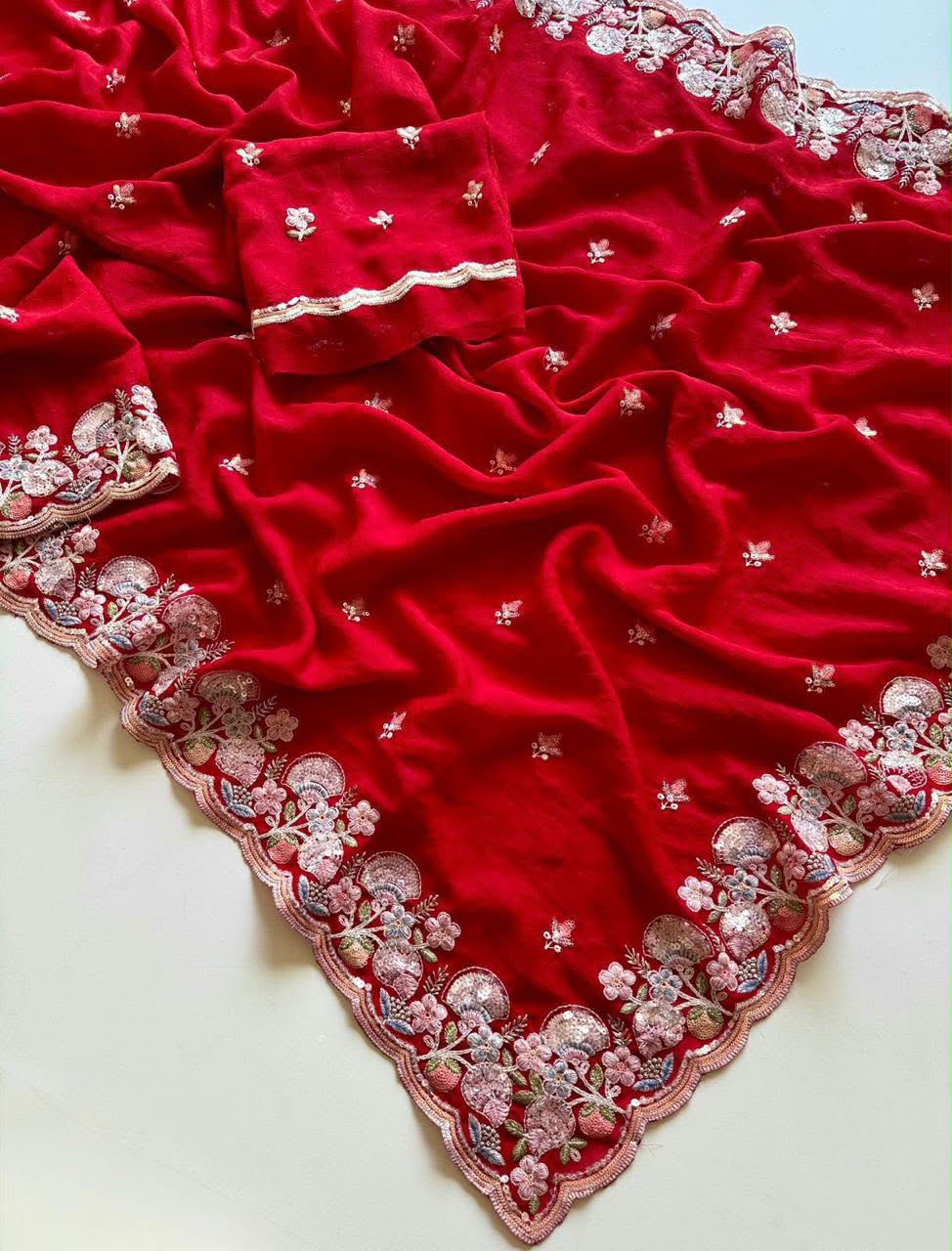 Royal Elegance Crush Silk Saree