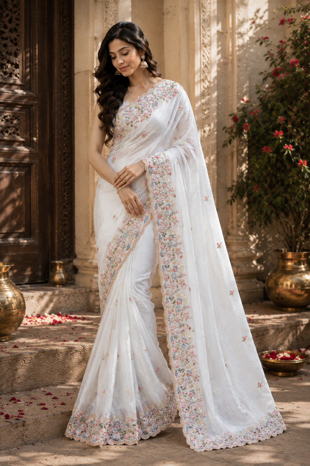 Royal Elegance Crush Silk Saree