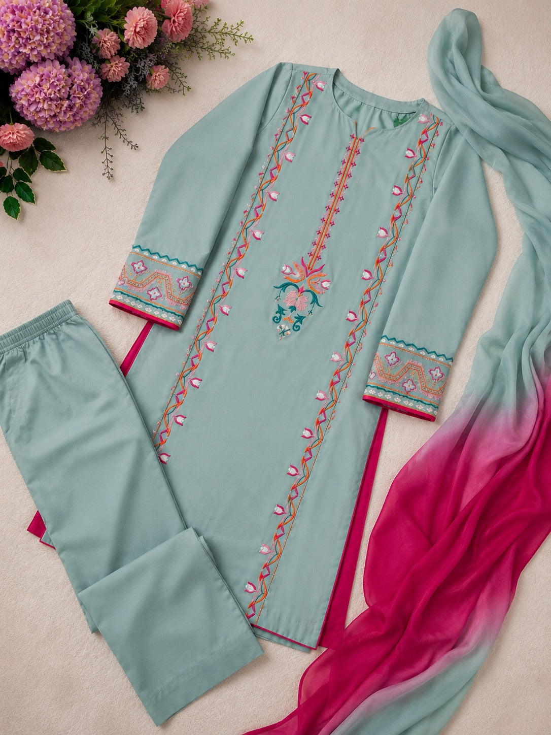 Nazakat – Embroidered Festive Suit Set