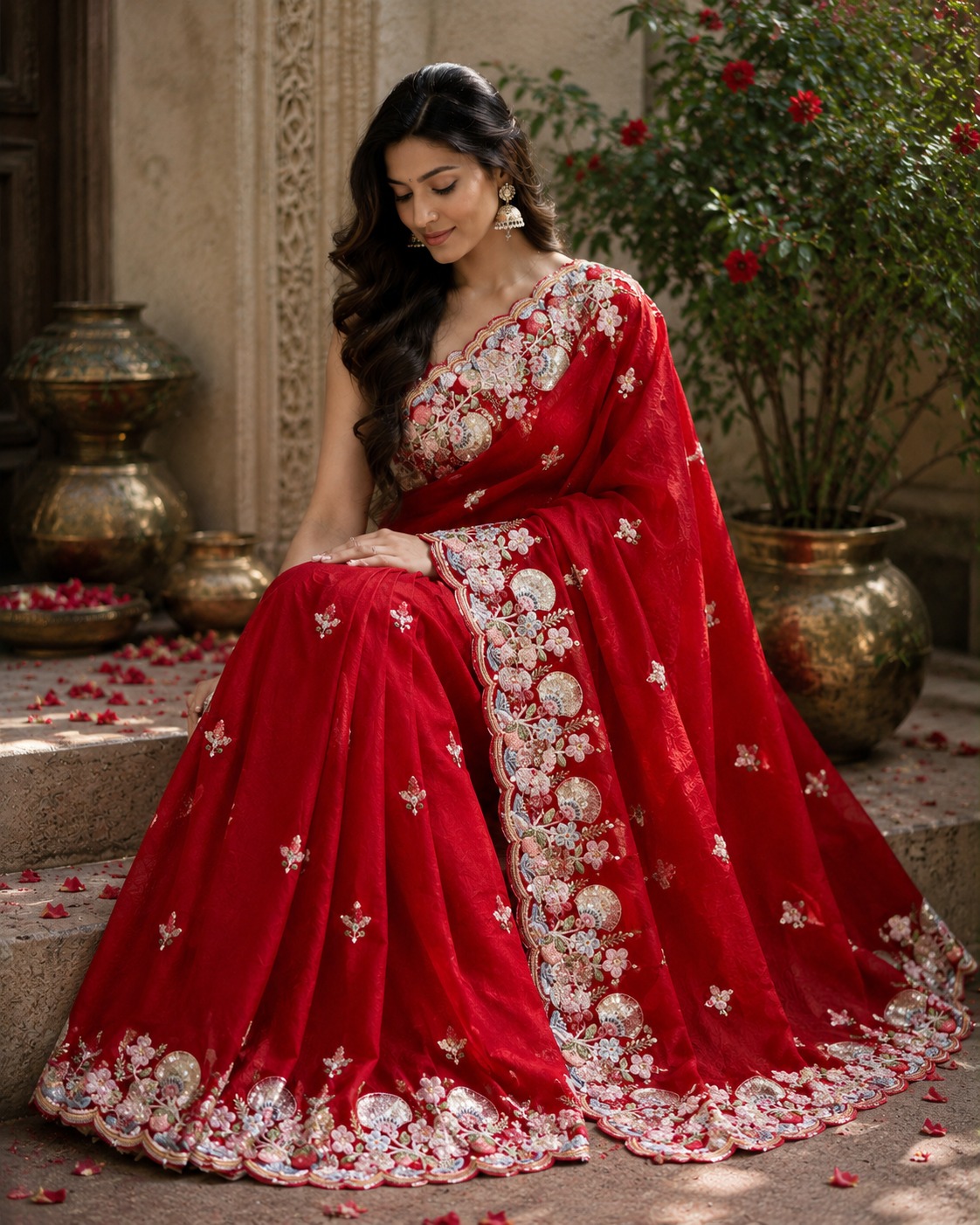 Royal Elegance Crush Silk Saree