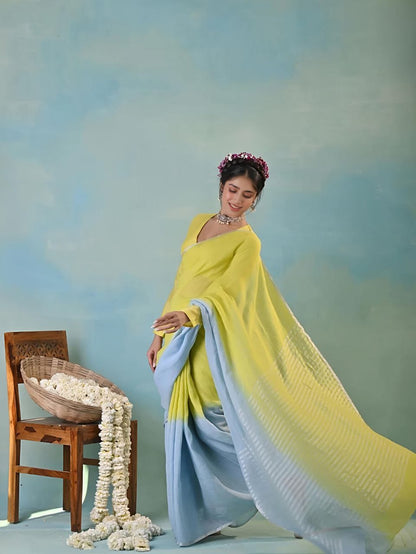 Vanya Golden Zari Saree