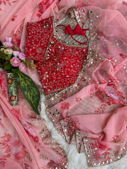 Vanya Bloom Mirror Georgette Saree